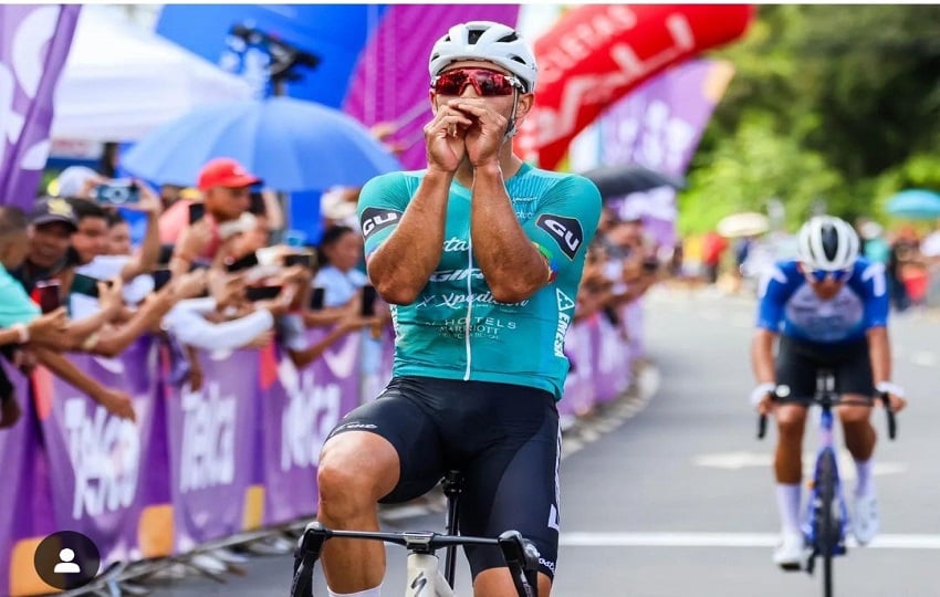 Jason Huertas ganó la cuarta epata de la Vuelta a Chiriquí. Foto: Fepaci