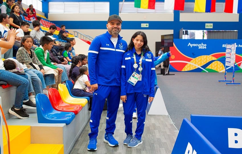 Ashley Alexandra Castillo (der.) ganó dos medallas de bronce. Foto: COP