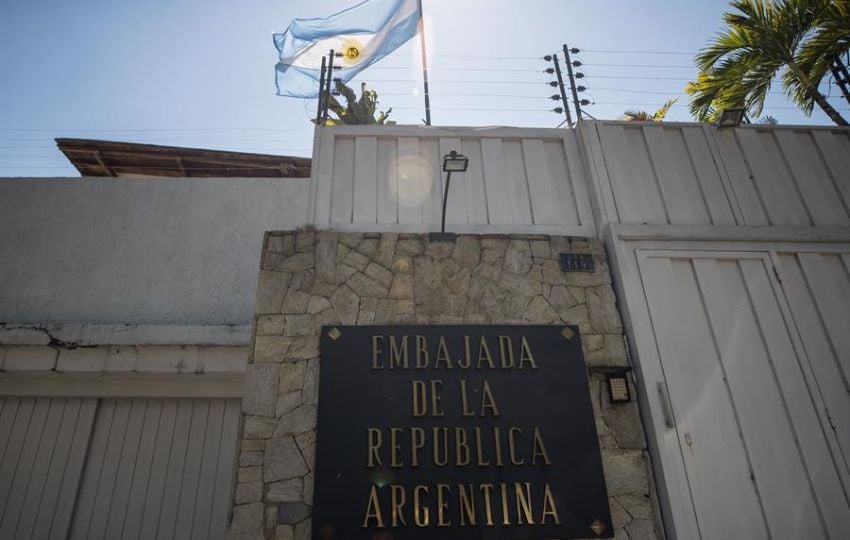 Sede de la Embajada de Argentina en Caracas (Venezuela). Foto: EFE