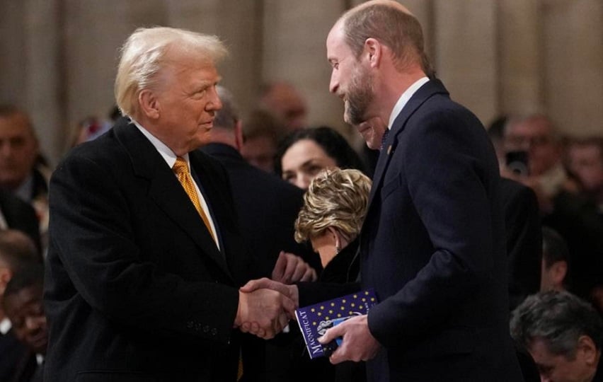 Donald Trump y príncipe Guillermo. Foto: EFE