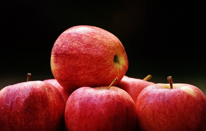 Manzanas tienen un gran consumo en diciembre. Foto: Pexels