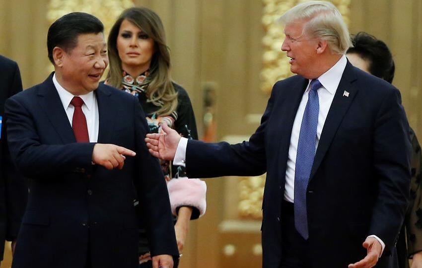 Donald Trump, presidente electo de Estados Unidos y el presidente de China, Xi Jinping.  EFE