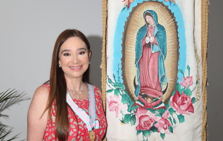 Cecilia Díaz de Fábrega, presidenta de la Asociación de Damas Guadalupanas. Foto: Cortesía