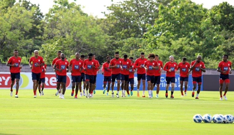 Jugadores del equipo mayor de Panamá. Foto: FPF