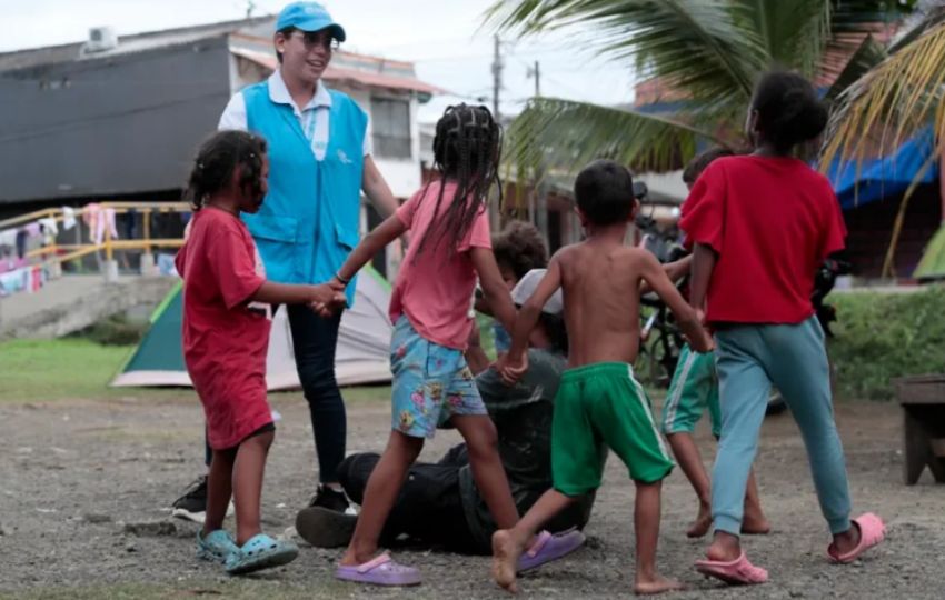 Muchos de los niños han perdido a sus padres. Foto: EFE