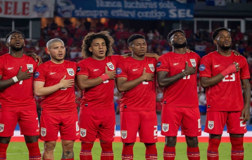 Jugadores del equipo de Panamá. Foto: FPF