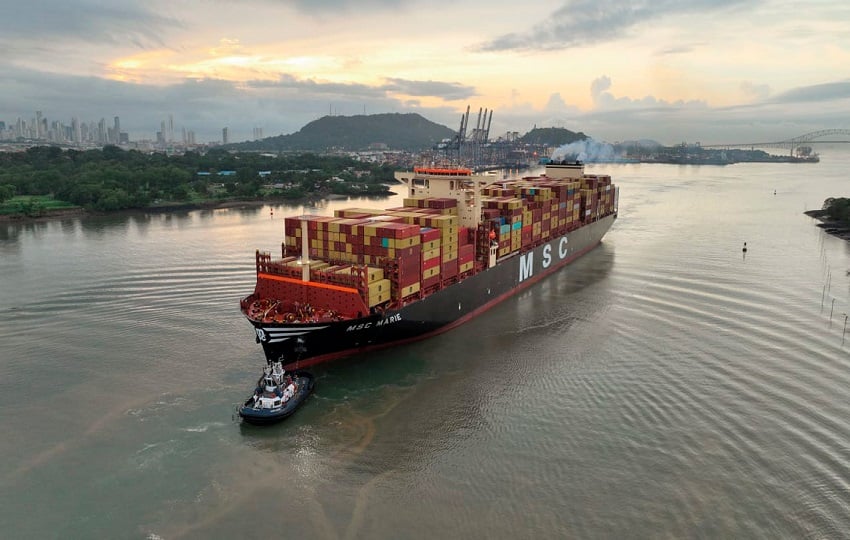 Tránsito de buques por el Canal de Panamá. Foto: Cortesía