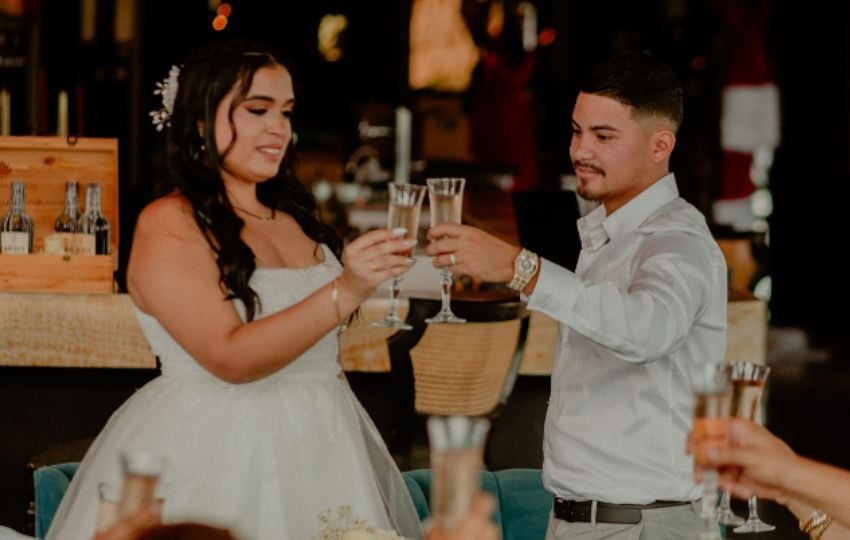 Jesús Abdiel y Valery se casaron. Foto: Cortesía