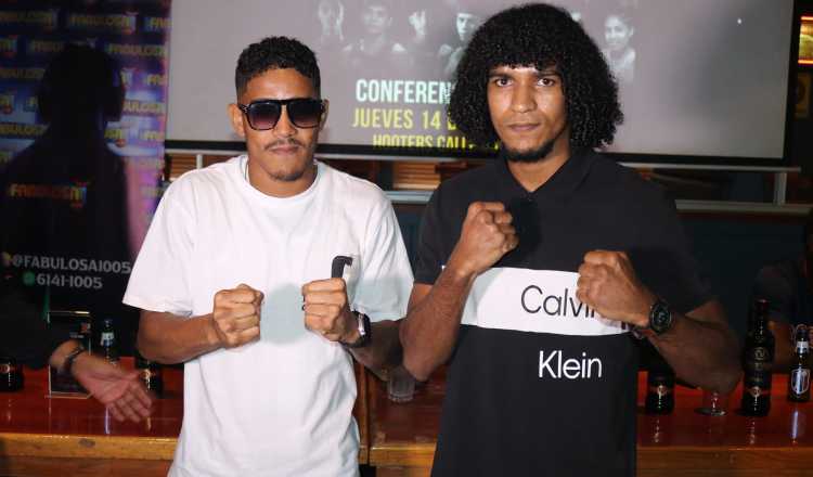 El panameño Kadir Macías (izq.) peleará contra  el colombiano Joyneer Cervera . Foto: Cortesía 