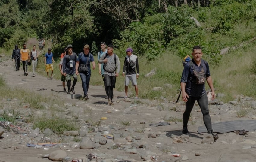 Migrantes en el Darién. Foto: Cortesía. 