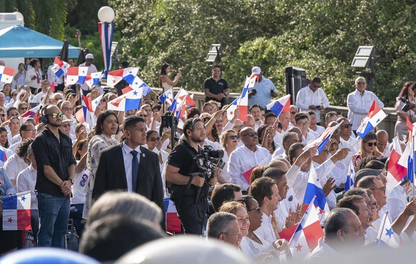 Panamá celebró este martes 25 años de administración panameña. Foto: EFE