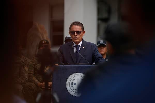 Frank Ábrego, ministro de Seguridad.