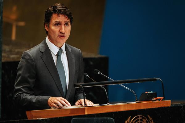 Primer ministro de Canadá, Justin Trudeau.