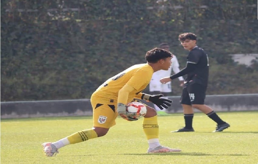 El portero David Bonilla fue la figura del partido por Panamá. Foto: Fepafut