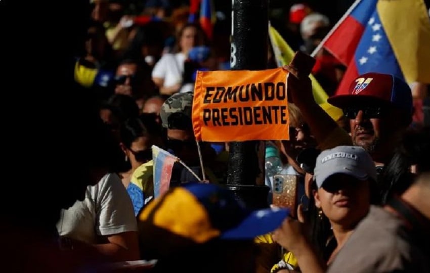 Protestas en Venezuela. Foto: EFE