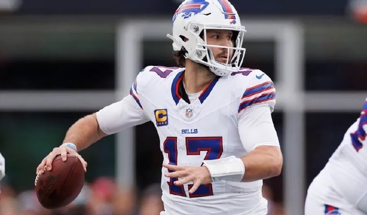 Josh Allen de los Bills. Foto: EFE