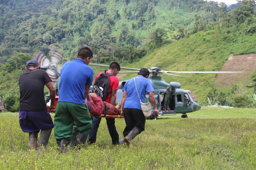 Las evacuaciones se realizan, principalmente, en áreas de difícil acceso. Foto: Cortesía Minseg