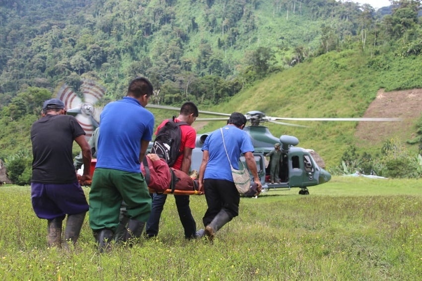 Las evacuaciones se realizan, principalmente, en áreas de difícil acceso. Foto: Cortesía Minseg