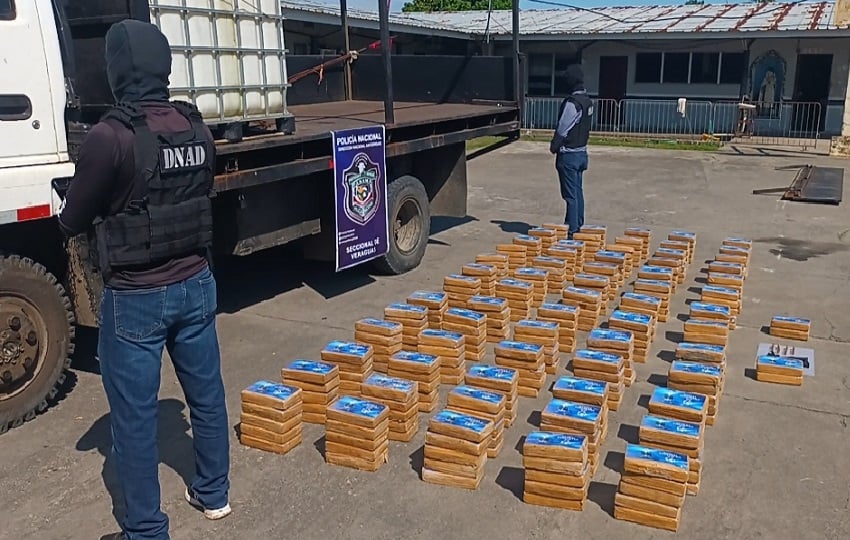 El operativo encabezado por unidades de la sección de narcótico de la Policía Nacional y del Ministerio Público, logró darle otro duro golpe al narcotráfico. Foto. Melquíades Vásquez