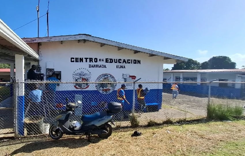 Las primeras escuelas en las que iniciarán los trabajos además de la Escuela Kuna, son: Escuela República del Paraguay, Bolivia, Porfirio Meléndez, Crispino Ceballos entre otras. Foto. Diómedes Sánchez