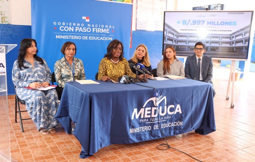 Conferencia de prensa del Meduca: Foto: Archivo. 