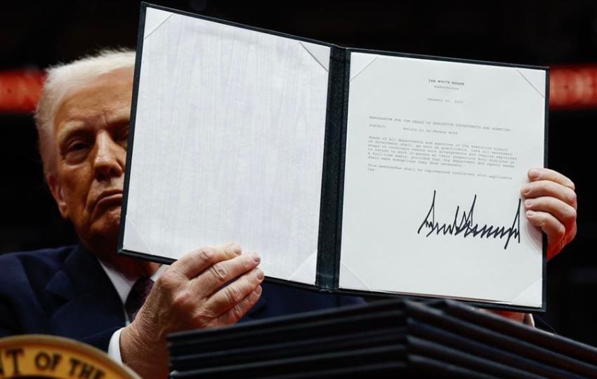 Donald Trump, presidente de Estados Unidos. Foto: EFE