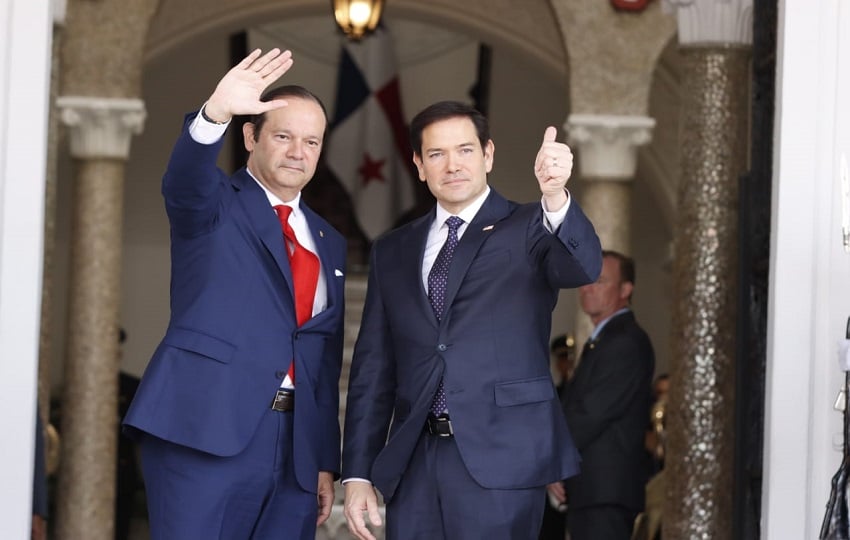 Canciller Javier Martínez - Acha junto al secretario de Estado, Marco Rubio. Foto: Cortesía