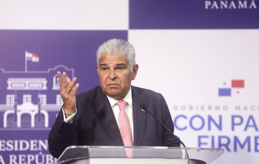 El presidente José Raúl Mulino hizo el anuncio en conferencia de prensa. Foto: EFE