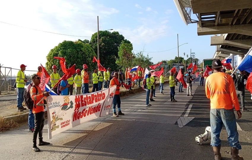 El gremio de trabajadores ha afirmado que las protestas en rechazo al proyecto de ley No. 163 se mantendrán. Foto: Cortesía