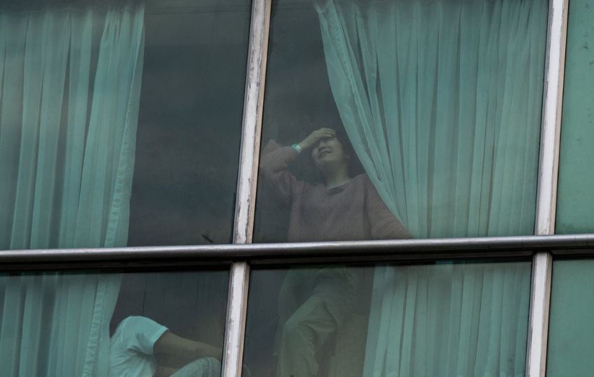 Los migrantes permanecen en el hotel Decápolis. Foto: Cortesía