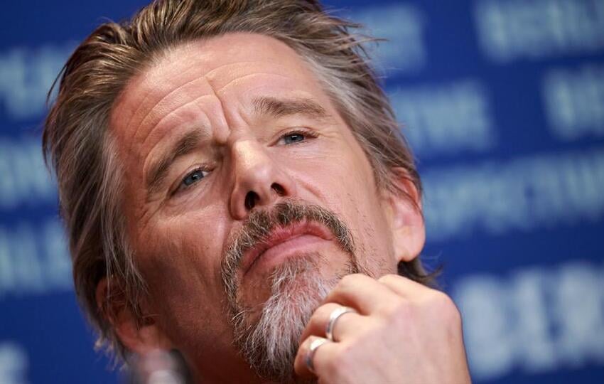 El actor Ethan Hawke asiste a la conferencia de prensa de 'Blue Moon'. Foto: EFE