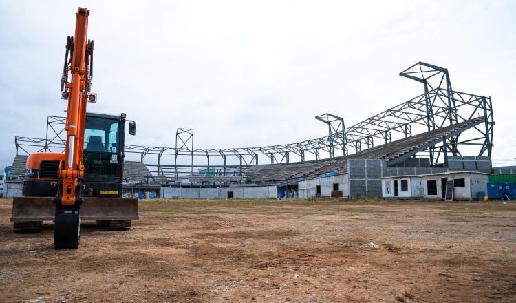 Todo listo para arrancar los trabajos del Mariano Bula. Foto:Pandeportes