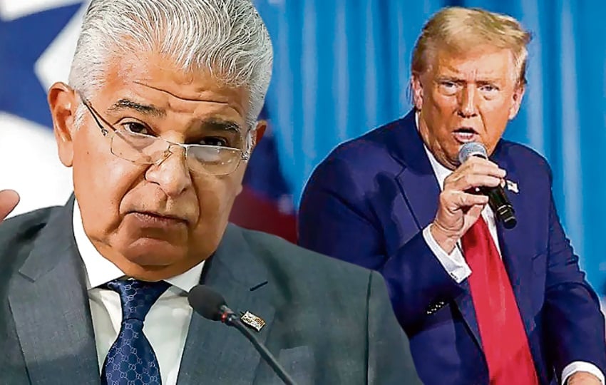 José Raúl Mulino y Donald Trump. Fotos: EFE