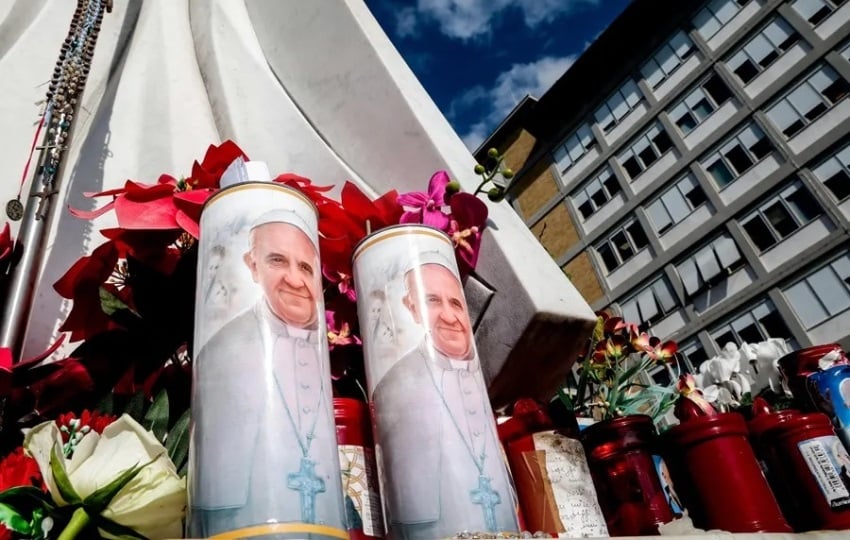 El hospital Gemelli de Roma, donde se encuentra ingresado el papa. Foto: EFE / EPA / Giuseppe Lami