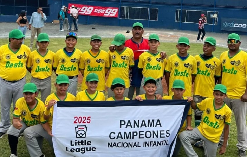 Panamá Oeste venció a Coclé en la final infantil. Foto: Cortesía