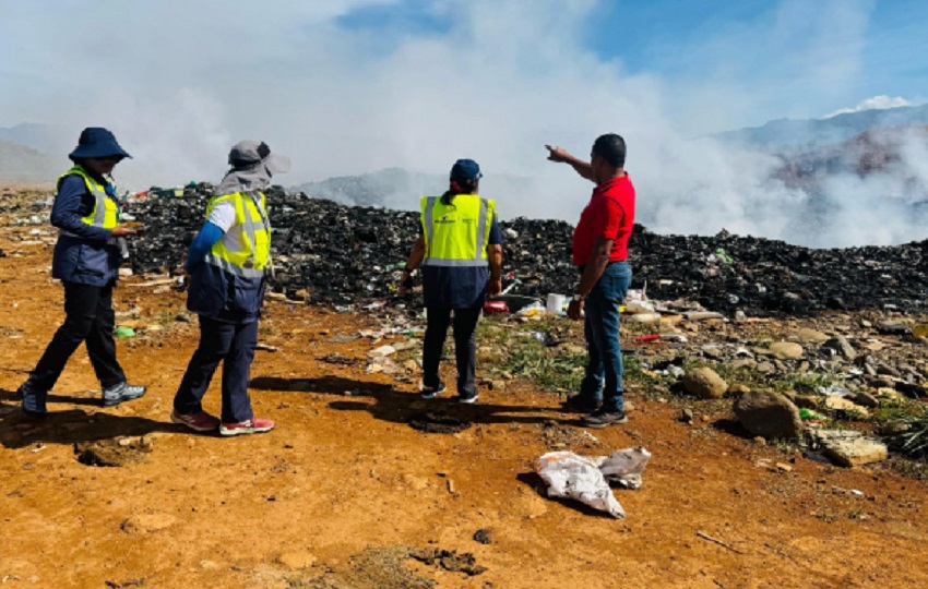 A pesar de los esfuerzos realizados, la situación sigue siendo crítica debido a la cantidad de residuos acumulados. Foto. MiAmbiente