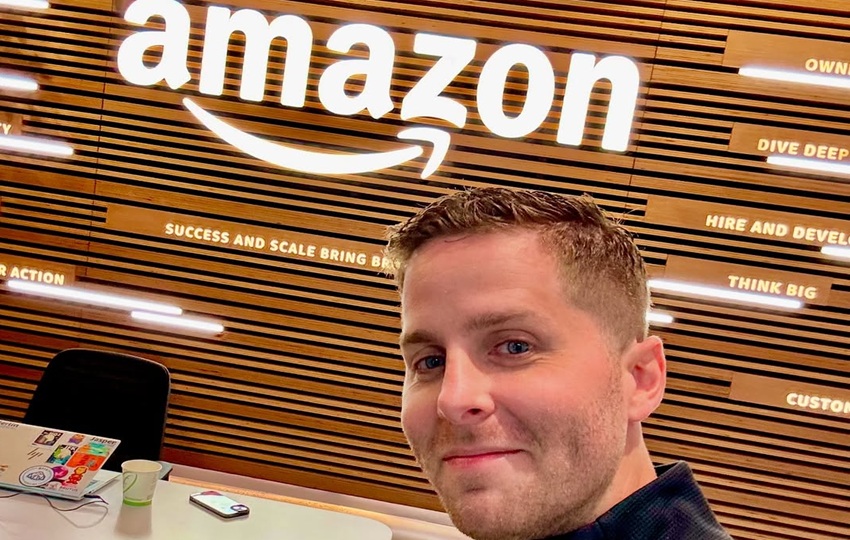 El alcalde Mayer Mizrachi se reunió esta semana con el equipo de Amazon. Foto: Cortesía