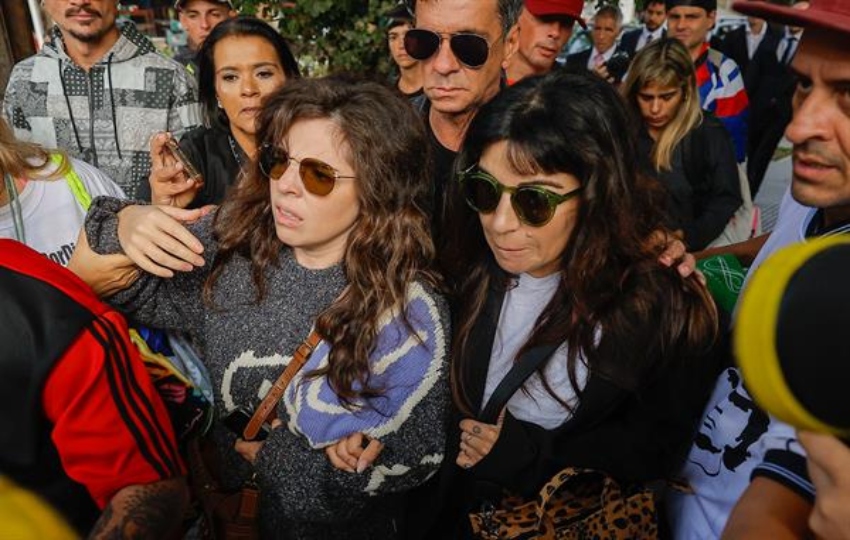 Dalma, Gianinna y Jana Maradona son testigos en la causa. Foto: EFE