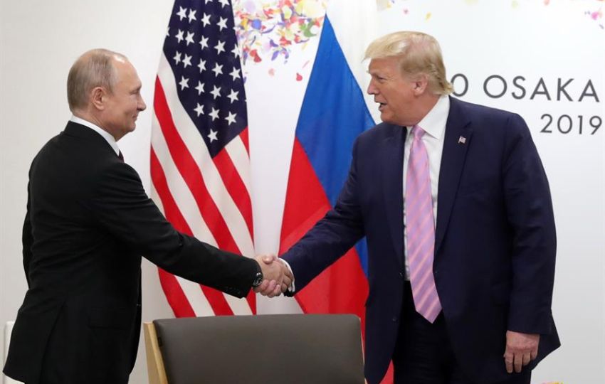 El presidente ruso, Vladimir Putin junto al presidente de Estados Unidos, Donald Trump. Foto: Archivo