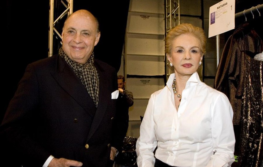 Reinaldo Herrera y Carolina Herrera. Foto: EFE