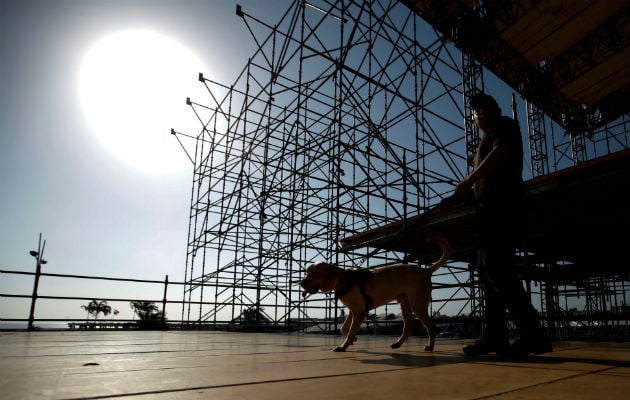 Panamá ultima detalles en tarimas para la Jornada Mundial de la Juventud. Foto/EFE