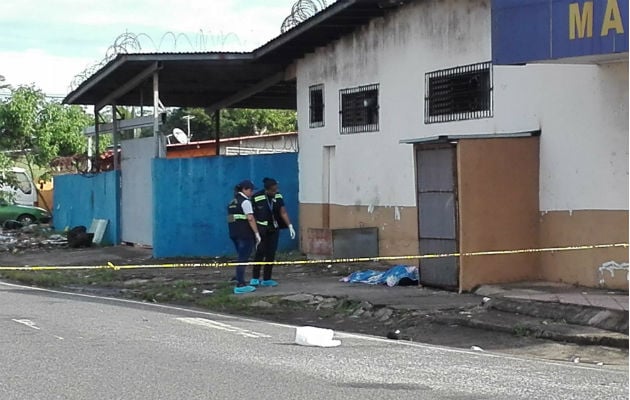 Escena del homicidio en Altos de San Francisco en La Chorrera. Foto: Eric A. Montenegro.   