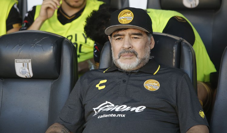 Diego Maradona firmó esta temporada con Dorados. Foto EFE