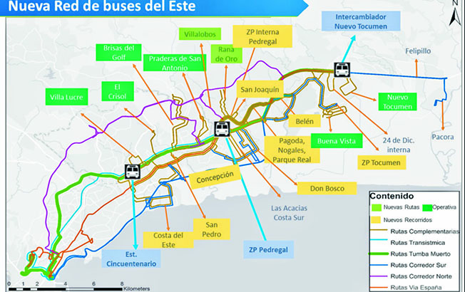 Mi Bus suma 12 nuevas rutas para alimentar la Línea 2 del Metro | Panamá  América