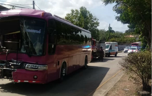 Uno de los buses era 