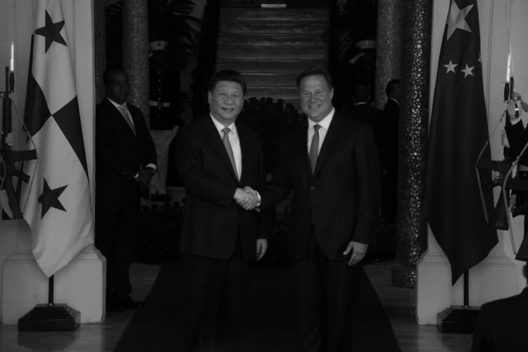 El presidente de la República Popular China, Xi Jinping, en la Presidencia de la República en su visita a Panamá, el pasado lunes 3 de diciembre.