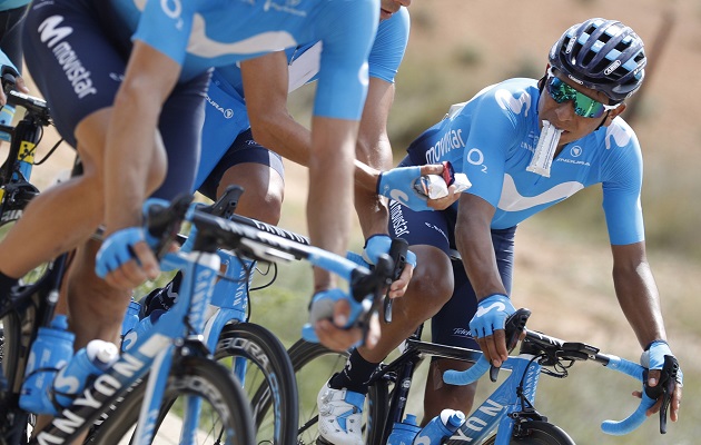 Nairo Quintana lidera la Vuelta a España.