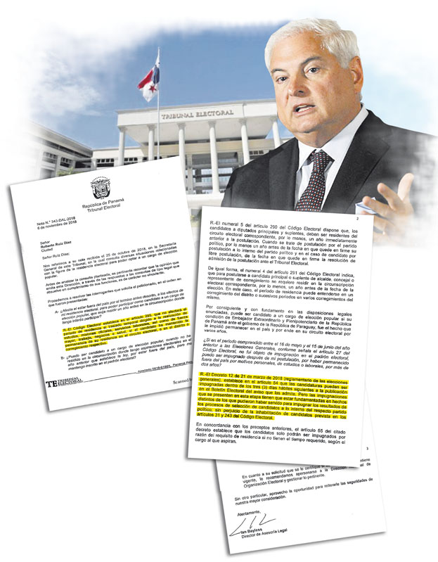 Tribunal Electoral certificó que ausencia temporal no anula candidatura de Ricardo Martinelli. Foto: Panamá América.