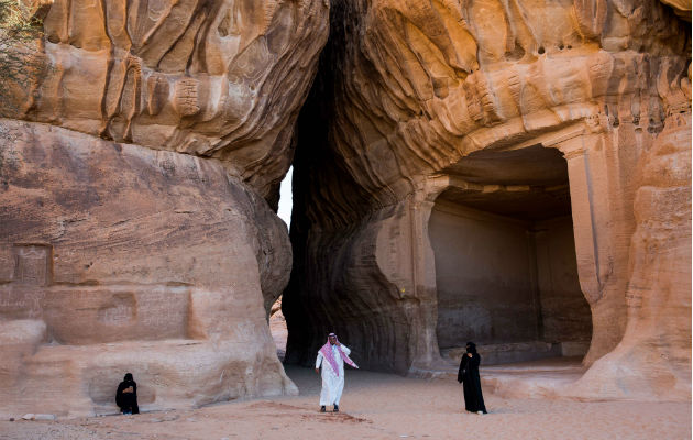 Príncipe Heredero Mohammed bin Salman intenta mejorar imagen represiva del Reino. Ruinas de Mada’in Saleh. Foto/ Tasneem Alsultan para The New York Times.